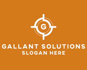 Aim Shooting Target logo design