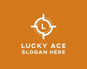 Aim Shooting Target logo design