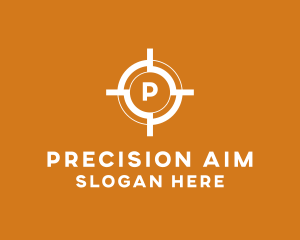 Aim Shooting Target logo design