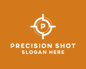 Aim Shooting Target logo design