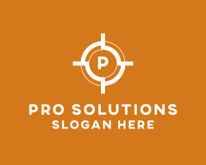 Aim Shooting Target logo design