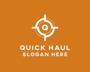 Aim Shooting Target logo design