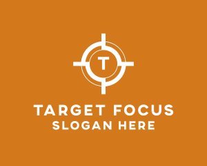 Aim Shooting Target logo design