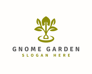 Plant Shovel Gardening logo design