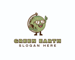 Earth Educational Globe logo design