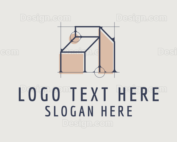 Minimalist Home Architecture Logo