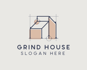 Minimalist Home Architecture logo design