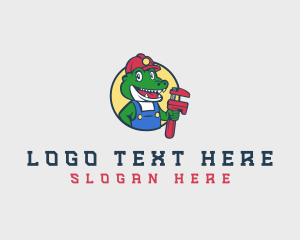 Wrench Plumbing Alligator logo