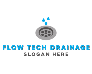 Plumbing Water Drain Drainage logo design