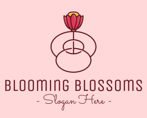 Fancy Bloom Flower logo design