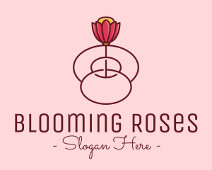 Fancy Bloom Flower logo design