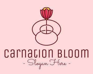 Fancy Bloom Flower logo design