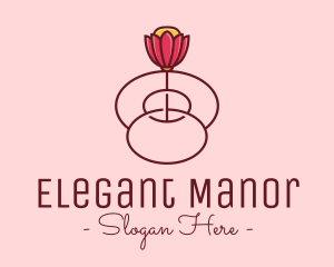 Fancy Bloom Flower logo design