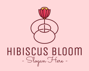 Fancy Bloom Flower logo design