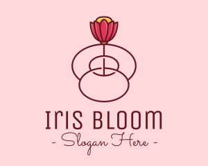 Fancy Bloom Flower logo design