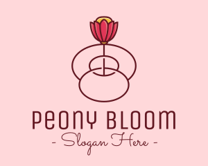 Fancy Bloom Flower logo design