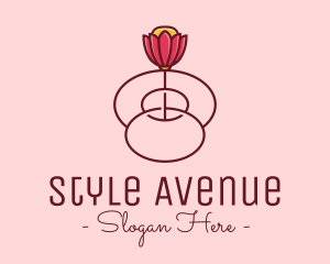 Fancy Bloom Flower logo design