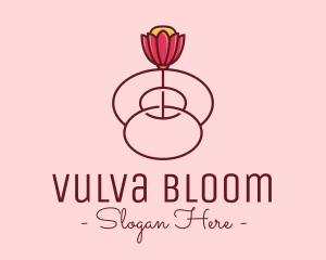 Fancy Bloom Flower logo design