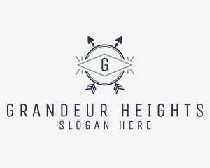 Generic Hipster Arrow Adventure logo design