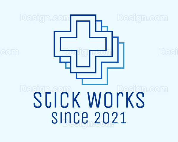 Blue Medical Hospital Logo