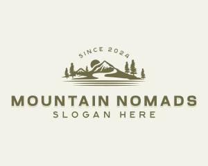 Sunset Mountain Valley logo design