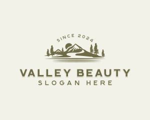 Sunset Mountain Valley logo design