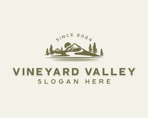 Sunset Mountain Valley logo design