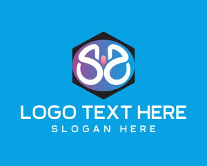 Modern Hexagon Letter S logo