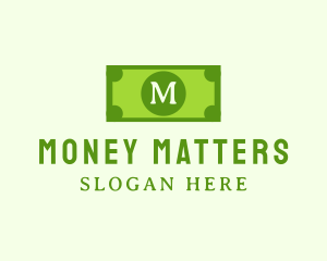 Money Dollar Bill logo design