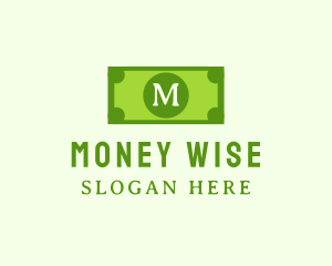 Money Dollar Bill logo design