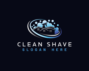 Spray Cleaning Sanitation logo design