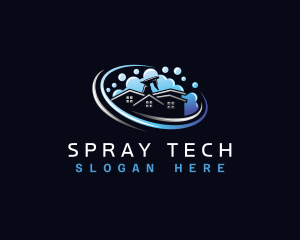 Spray Cleaning Sanitation logo design