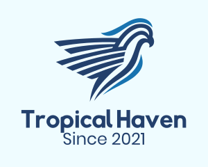 Blue Tropical Cockatoo logo design