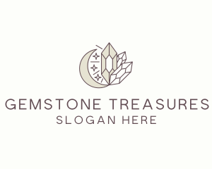 Cosmic Crystal Stone logo design