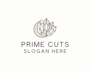 Cosmic Crystal Stone logo design