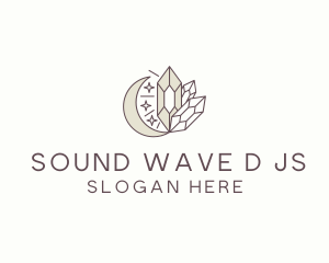 Cosmic Crystal Stone logo design