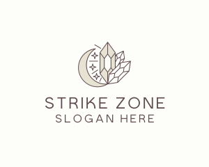 Cosmic Crystal Stone logo design