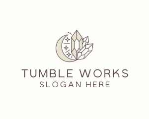 Cosmic Crystal Stone logo design