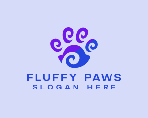 Pet Paw Print logo design