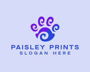 Pet Paw Print logo design