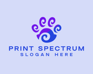 Pet Paw Print logo design