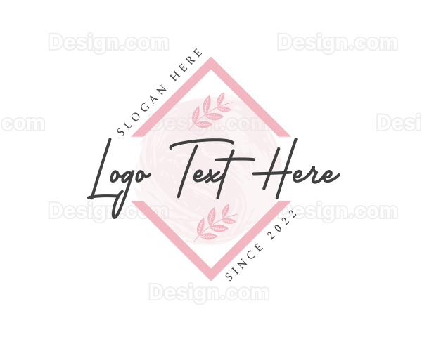 Diamond Watercolor Fashion Logo