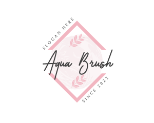 Diamond Watercolor Fashion logo design