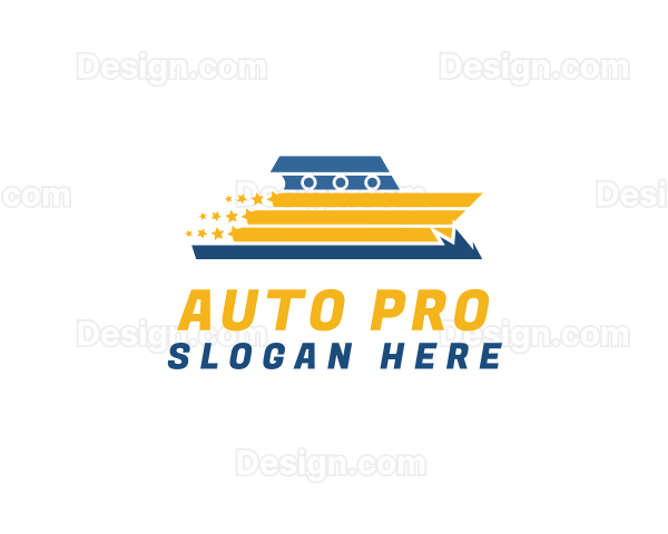 Sailing Speedboat Star Logo