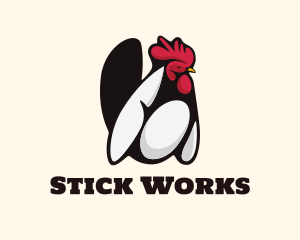 Big Chicken Rooster logo design