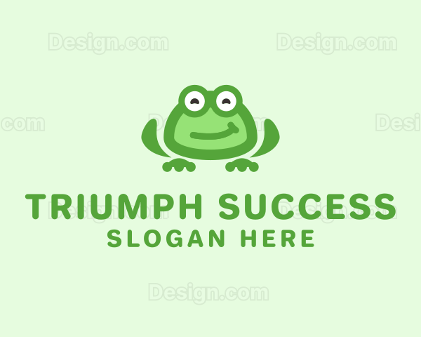 Happy Frog Pet Logo