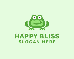 Happy Frog Pet  logo design