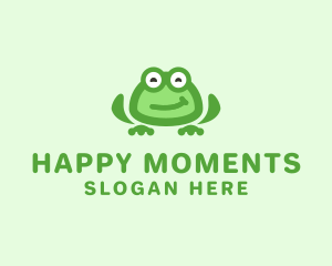 Happy Frog Pet  logo design