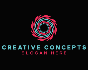 Creative Splash Swirl logo design