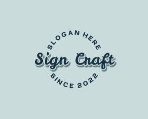 Cursive Business Craft logo design